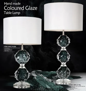 blue crystal table lamps