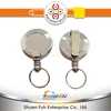 RM- 08 Hotsale silver chrome Badge reel with ring