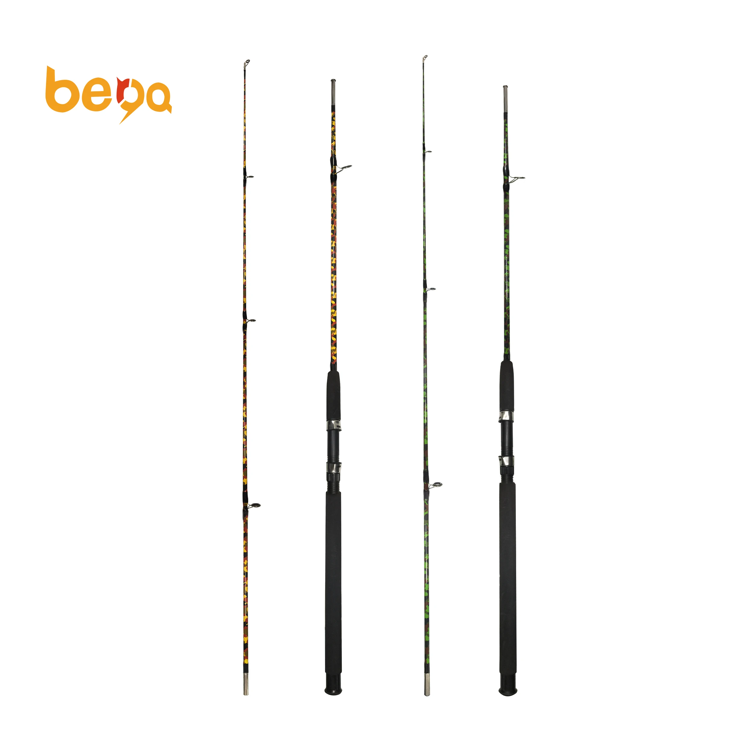 

1.8m 2.1m 2.4m 2.7m 3.0m Fiberglass Ice Fishing Rod Spinning And Bait Casting Fishing Rod, Yellow/green, customizable
