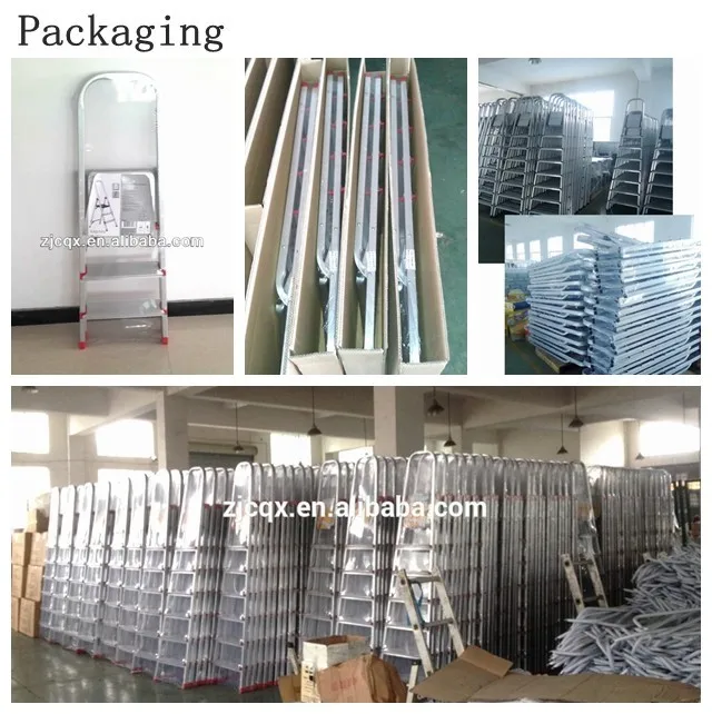 Plastic 7 step aluminum ladder made in China