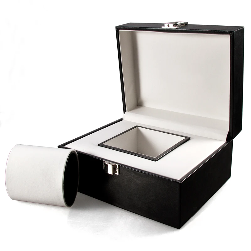 

Black Pu leather luxury watch gift box for packaging display box