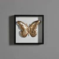 

Mayco Gold Metal Craft Butterfly Wall Art Hanging Decoration for Living Room