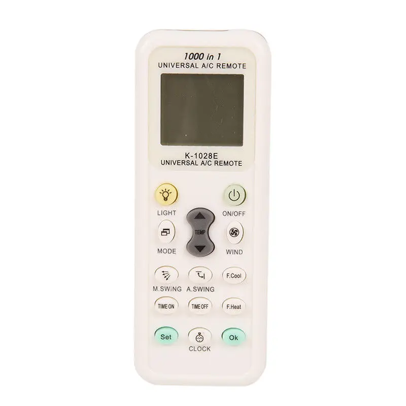 

Universal LCD Remote Controller K-1028E Air Conditioner Control Condition, White