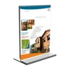 Vertical Clear Acrylic Table Tent Sign Holder Plexiglass Menu Poster Display Stands