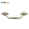 Diamond-shaped base Chinese style hardware handle yellow bronze combination high-grade handle