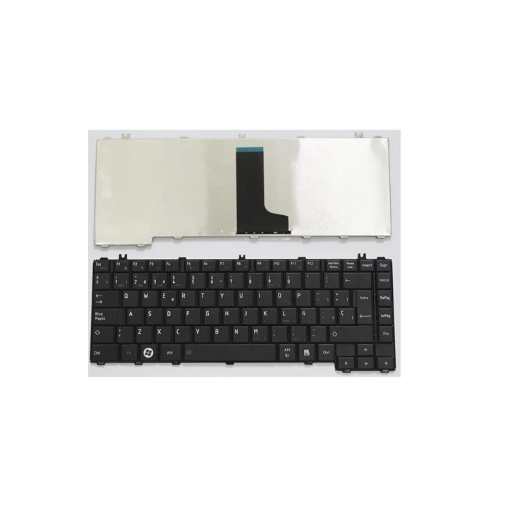 

Notebook Spanish Keyboard for Toshiba Satellite L645 C600 L600 C645 C640 Spanish laptop keyboard, Black