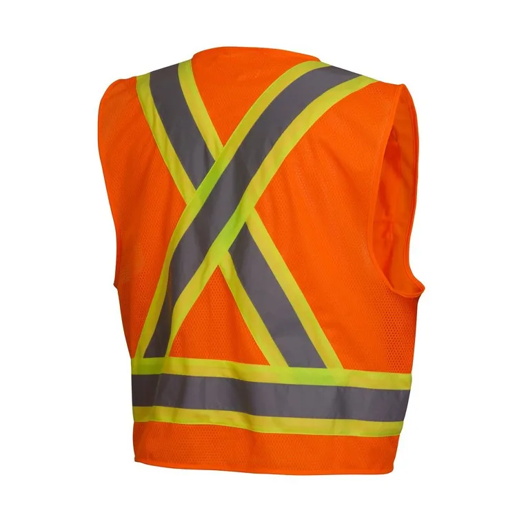 Us Standard High Visibility Safety X Back Vest With Pockets - Buy X ...