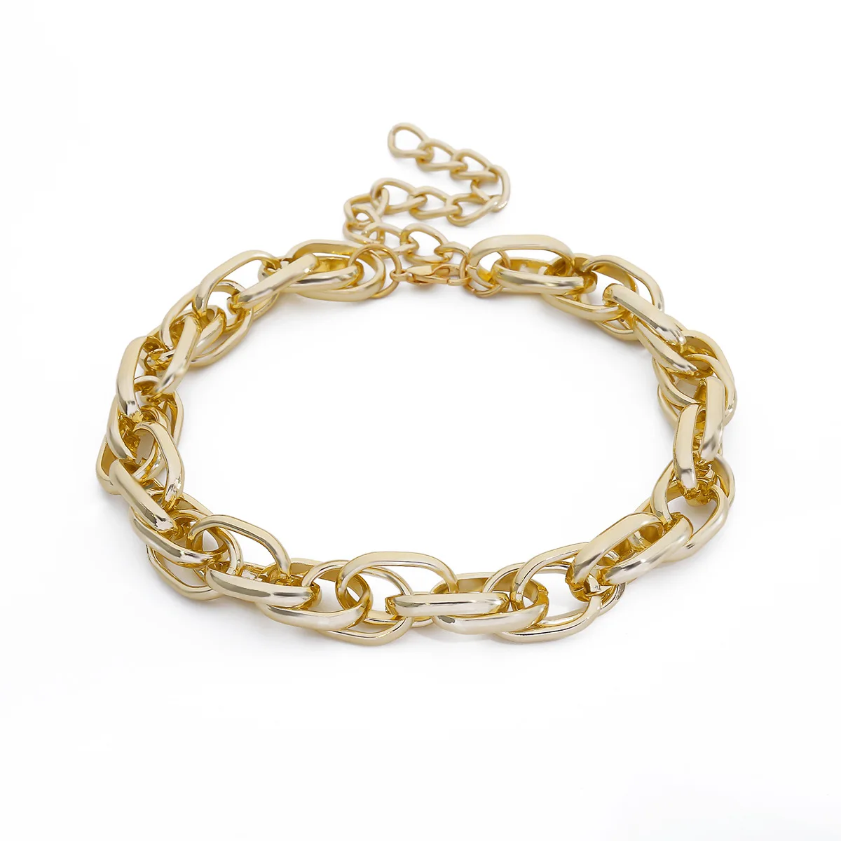 

dan yuan yiwu jewelry personalized big chunky chain metal choker necklace european statement necklace women wholesale gift, Picture