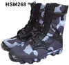 hot weather navy blue camouflage army canvas boots for military training