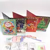 special bright diamond christmas card 4 pcs as a set size 13*18 cm HK009-HK012