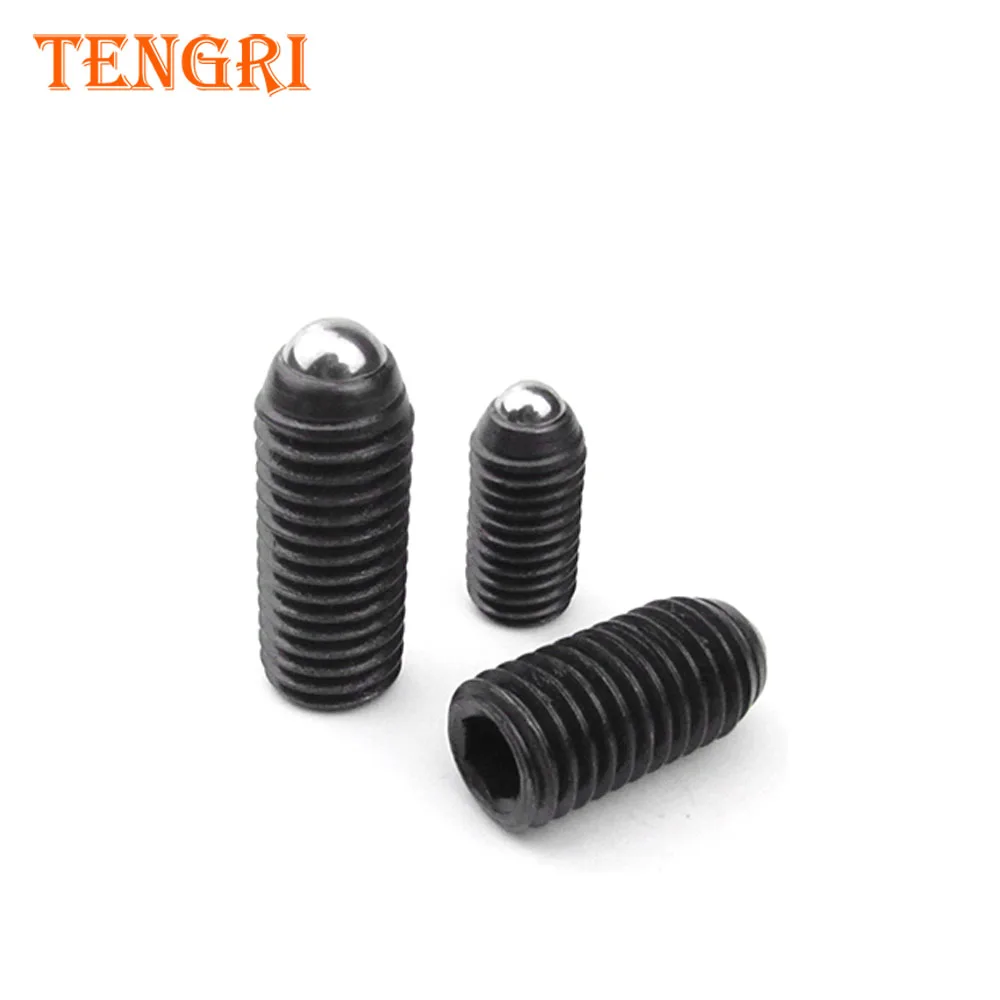 
M3 M5 M6 carbon steel black finish Spring Plungers Swivel Ball Bearing Point Set Screw 