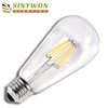 2018 Wholesale Price ST Series 4/6/8Watt High Effciency Dimming ST64 led filament Light Bulbs Best For Decoration