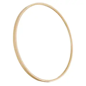 Image of In Stock Modern 23.63" Gold Round Wall Mirror for Living Room