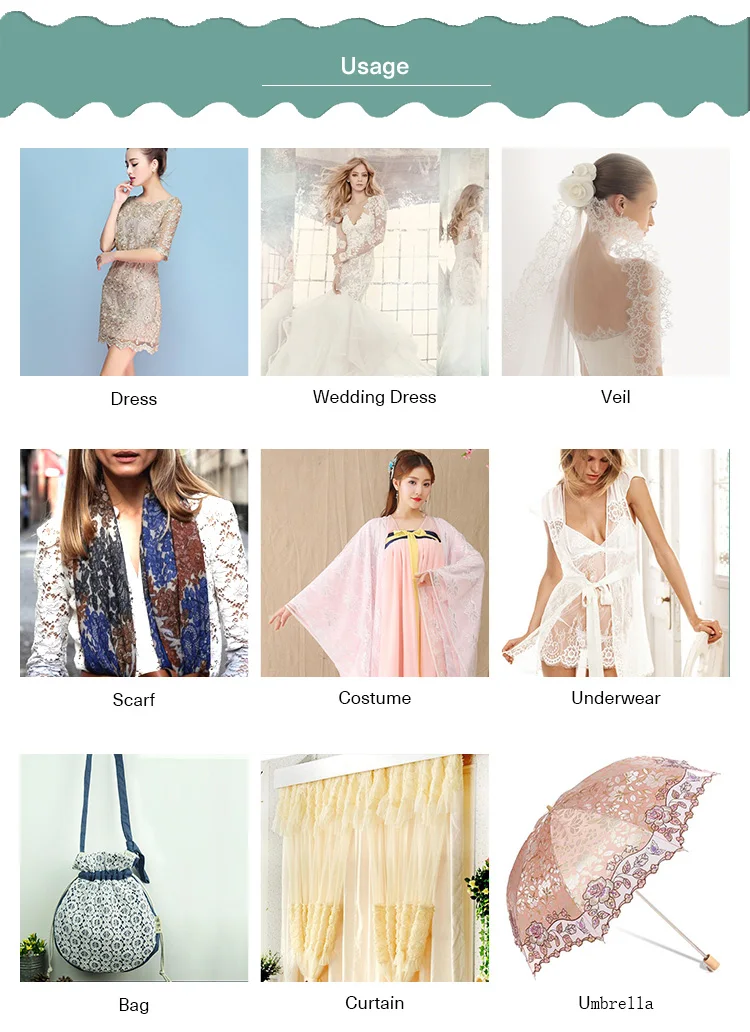 Wholesale Vertical pattern Reasonable Price Nylon Cotton Lace Fabric Multicolor for lace dress