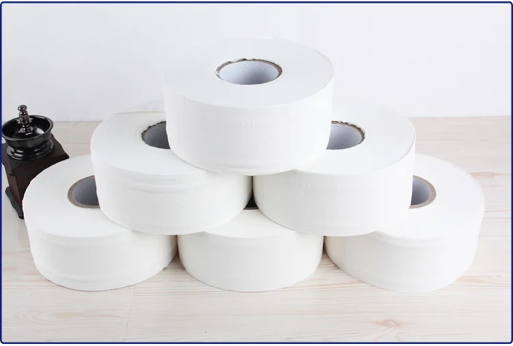 600g Toilet Rolls Paper Bulk Large 3-Ply Bath Tissue Paper Eco-Friendly Soft Roll Tissue Paper for Kitchen Bathroom Restaurant Hotel