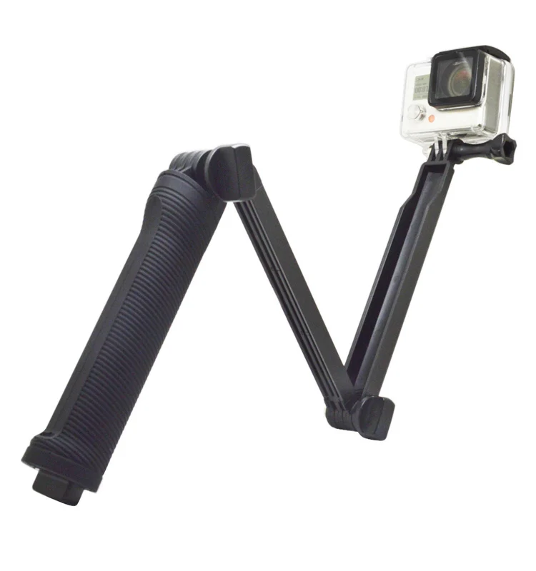

Extendable Selfie Stick Monopod 3 Way for GoPro Hero 7 6 5 4 3 2, Black