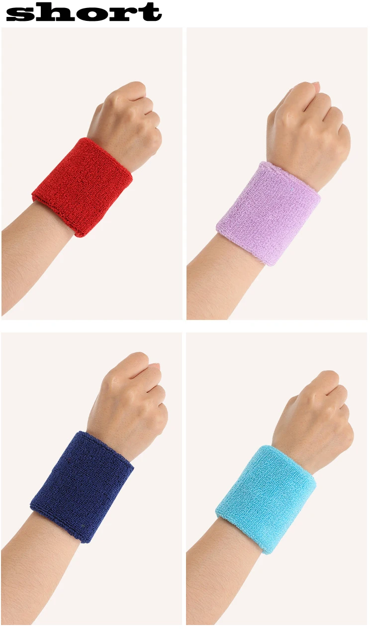 Cotton Sport Towel wrist sweatband hand band for gym badminton tennis sweat wrist support brace Sleeve