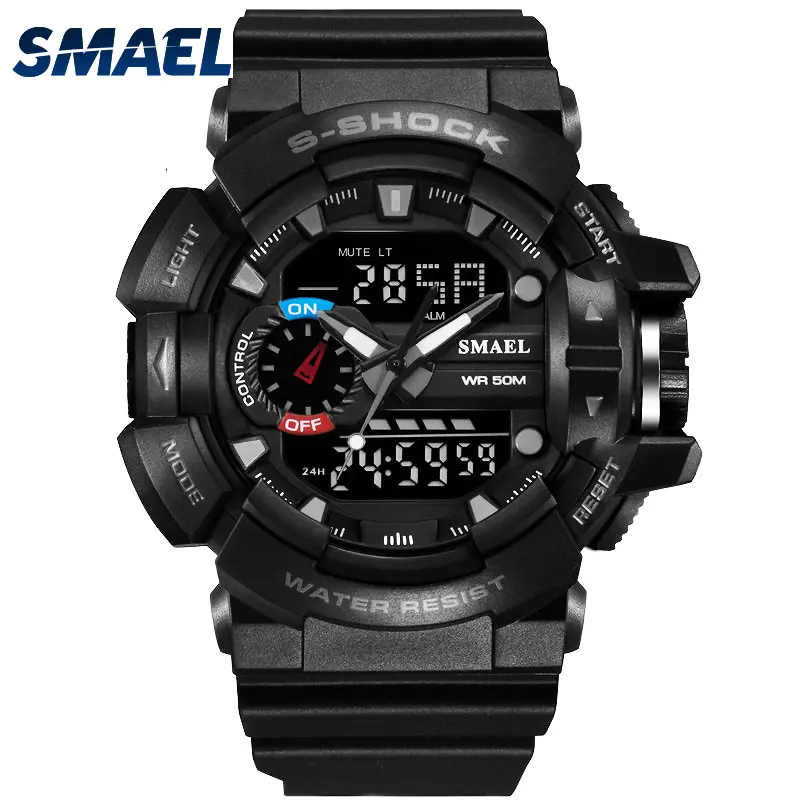 

SMAEL 1436 fashion cool men watch wrist watch, Black;blue;red;all blue;blue green