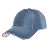 Fashion Men Women Adult Jean Sport Hat Casual Denim Baseball Cap Sun Hat Adjustable Eyelet Cap