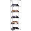 Modern Clear Acrylic Wall Mounted Storage Organizer Rack 5 Shelf acrylic sunglasses display rack