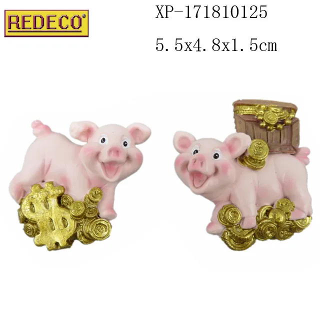 Resin Farm Animals Pig Sculpture Life Size Resin Pig For Gift And