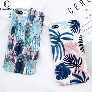LOVEBAY Cactus Flower Matte Hard Phone Case iPhone