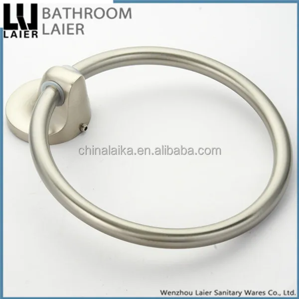 
Ferreteria Zinc Alloy Brush Nicked Bathroom Accessories Wall- Mounted Towel Ring 