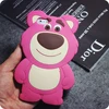 3D Bear Silicone Case for iPhone 5 5s 6s 6plus 7 7plus 8 8plus X Soft Flexible Silicone Material cover