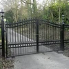 decorative metal front entry gates
