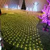 popular distribution Garden landscaping Outdoor decoration party solar led net christmas lights sale