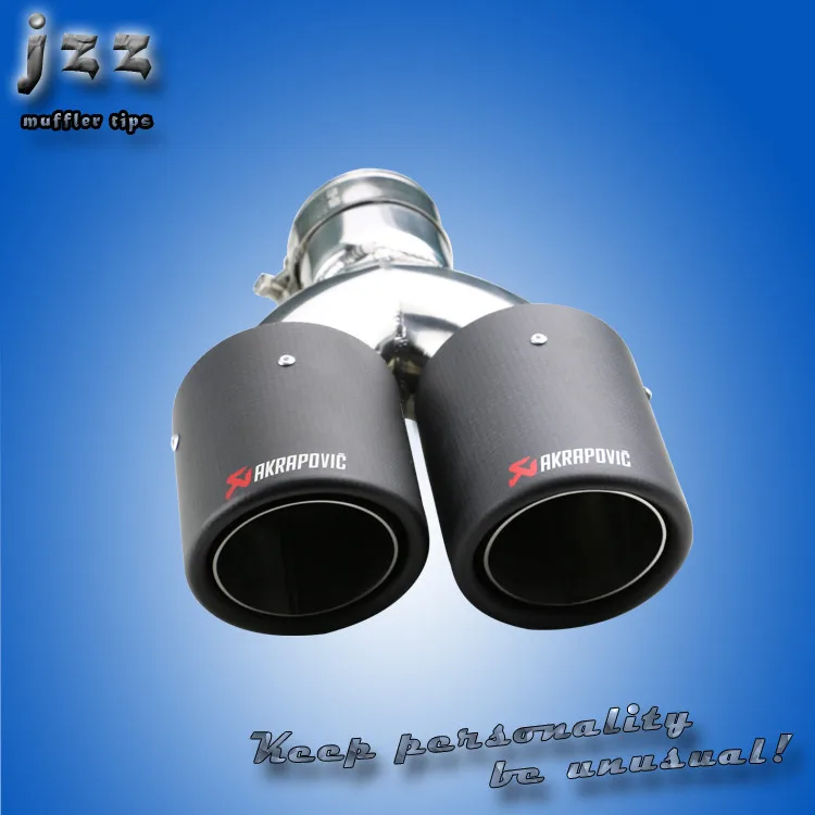 Jzz Custom Akrapovic Carbon Fiber Exhaust Tips Tail Pipe For Bmw E36