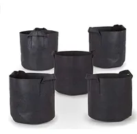 

1 2 3 5 7 10 15 20 25 30 45 50 100 200 300 400 Gallon Aeration Fabric Smart Tomato Potato Grow Bags Pots with Handles
