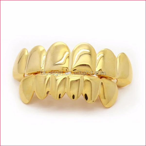 

Factory custom men's hiphop gold plated teeth grillz in body jewelry TG021-G1, Silver;gold;hematite;rose gold and so on.