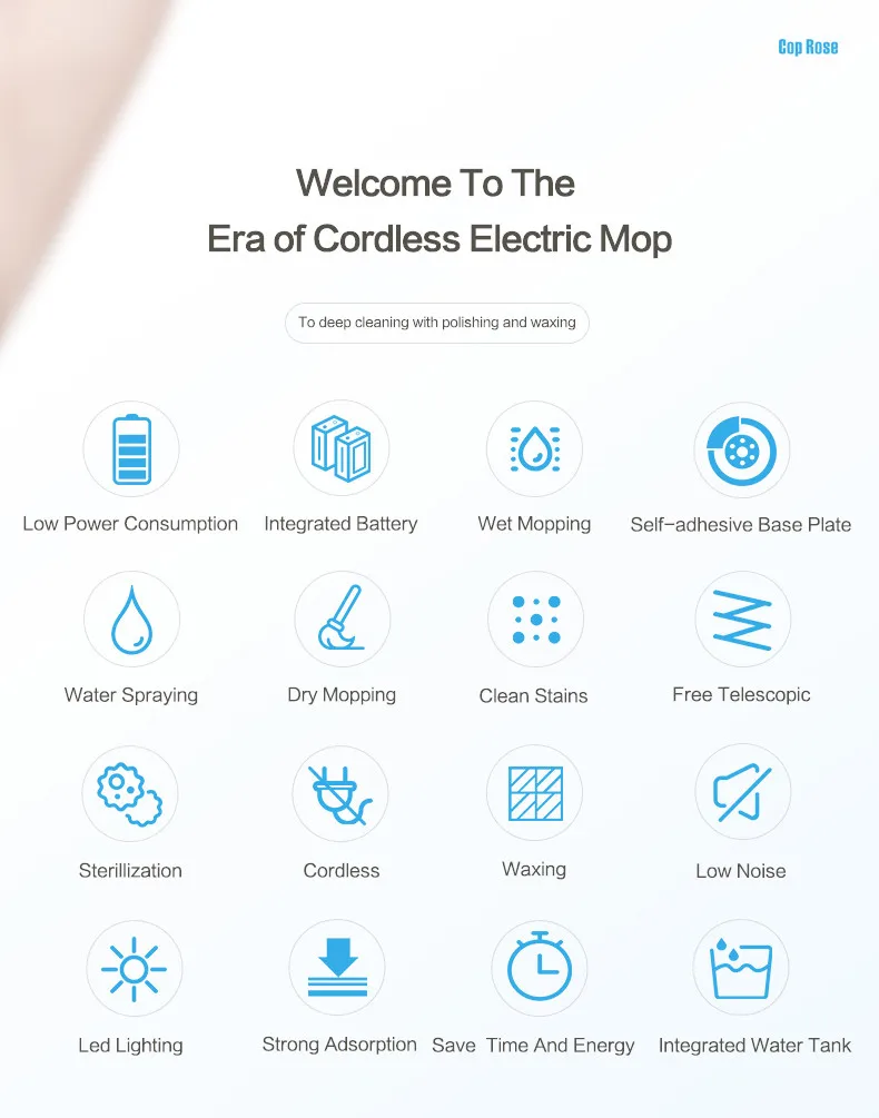 Cop Rose F528P  wireless electric floor mop, wireless mop cleaner, robot mop wireless with removable battery.jpg