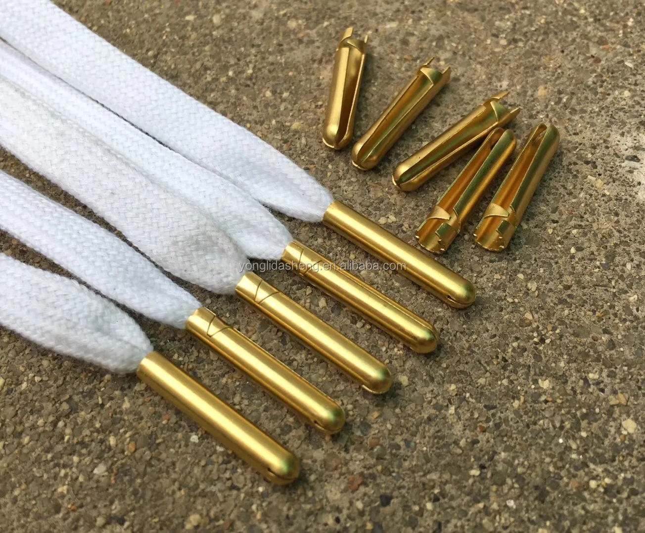 靴ひも用の光沢のある金の弾丸 靴ひも用の金属のヒントを修理する Buy Gold Bullet Shoe Lace Bullet Shoe String Tips Product On Alibaba Com