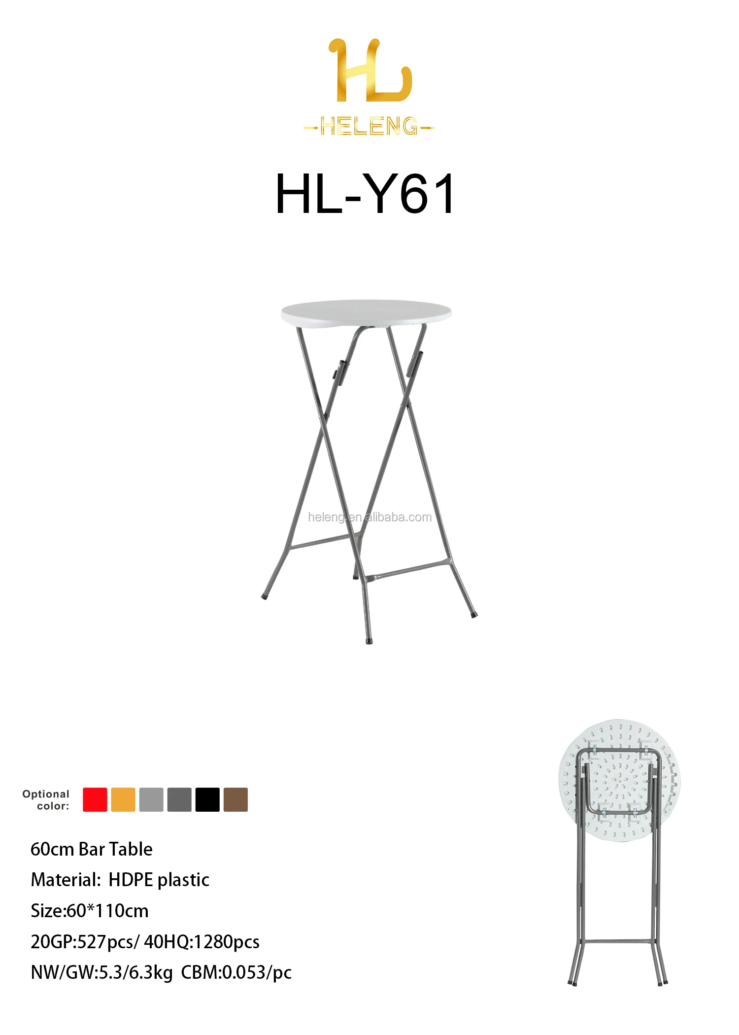 Hot Sale 60cm Foldable Cocktail Bar Table Cheap Folding Table Buy