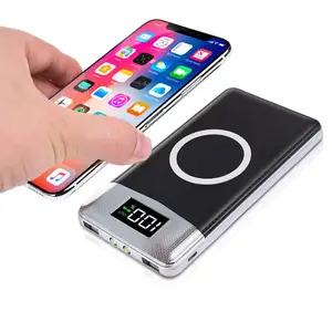 Qi Wireless 10000mAh Power Bank Dual USB & LED Display