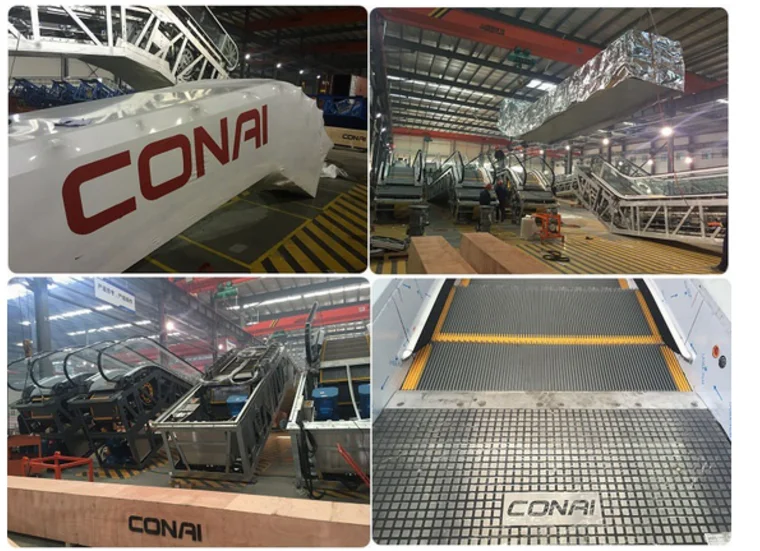 CNHC-017 escalator handrail pressure chain with 8 60x55mm rollers