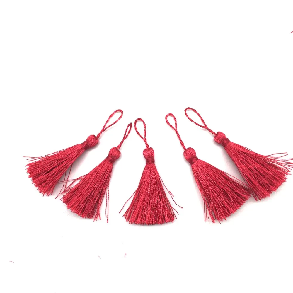 Factory 100 Polyester Wholesale Tassel Fringe Tassel For Gift Packing