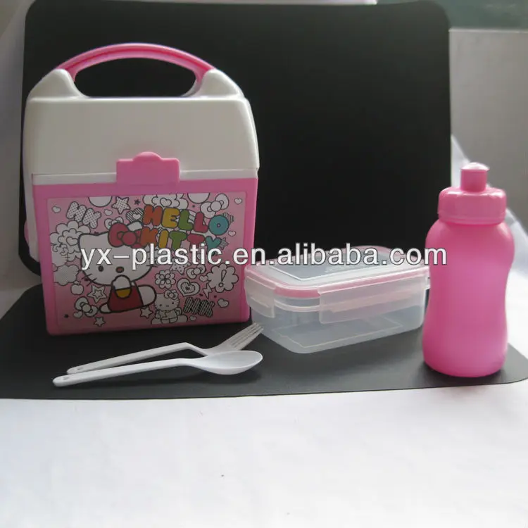 Heat Preservation Portable Plastic Lunch Box With Sealing Container And Water Bottle Buy Heat