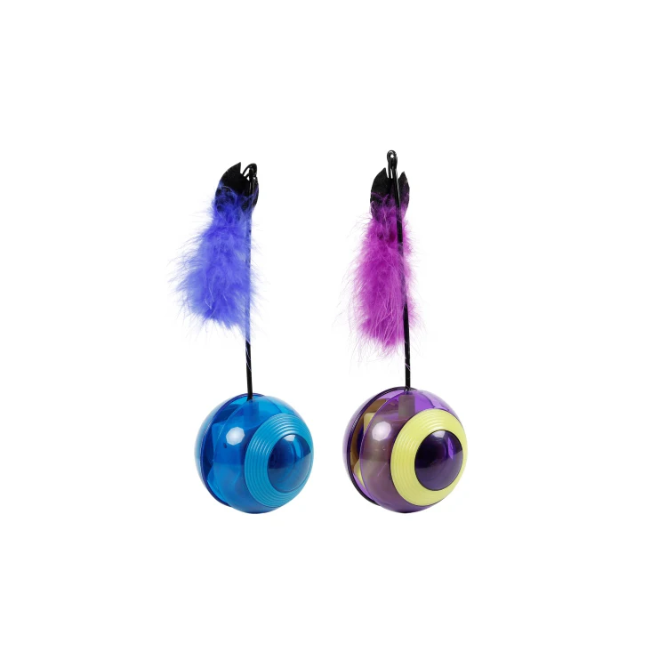 

Electrnoc cat toy LED tumbler cat ball with sound, Candy color