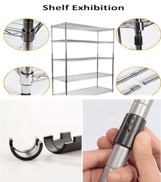 Manufacturing 12.7MM38MM Diameter Post Wire Shelf Clips Shelving Split