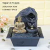 Wholesale LED light tabletop sitting buddha fountain statues for indoor decoration