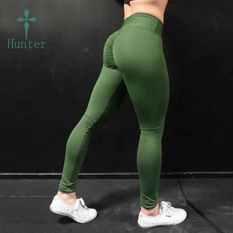 

Top Quality Wholesale Women Workout Clothes Olive Sports Scrunch Butt Tights