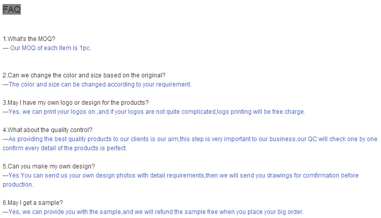 FAQ
