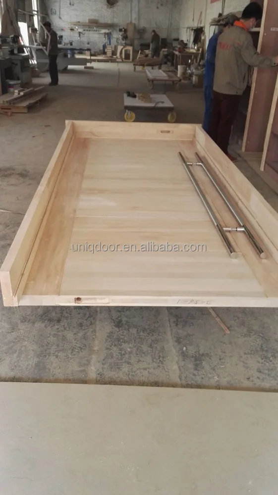 
Elegant modern front wooden doors solid wood door with sidelights 