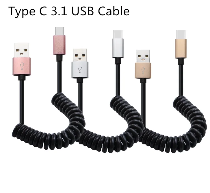 

2017 New Spring Data Line Micro USB Cable, USB 3.1 Type C Cable for Huawei, Sliver;gold;rose pink