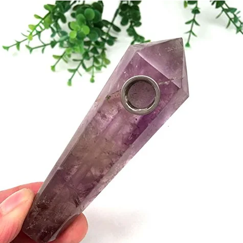 

Metal filter domed screen smoking pipe for tobacco, Silver , yellow