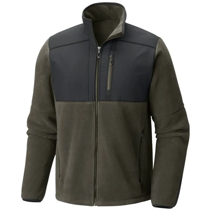 
Factory Custom Men Fleece Jacket Full Zip Outdoor Fleece Jacket 