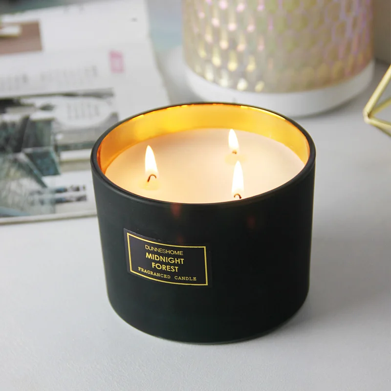 760g Custom Scented Luxury Candle Containers In Glass Jars With